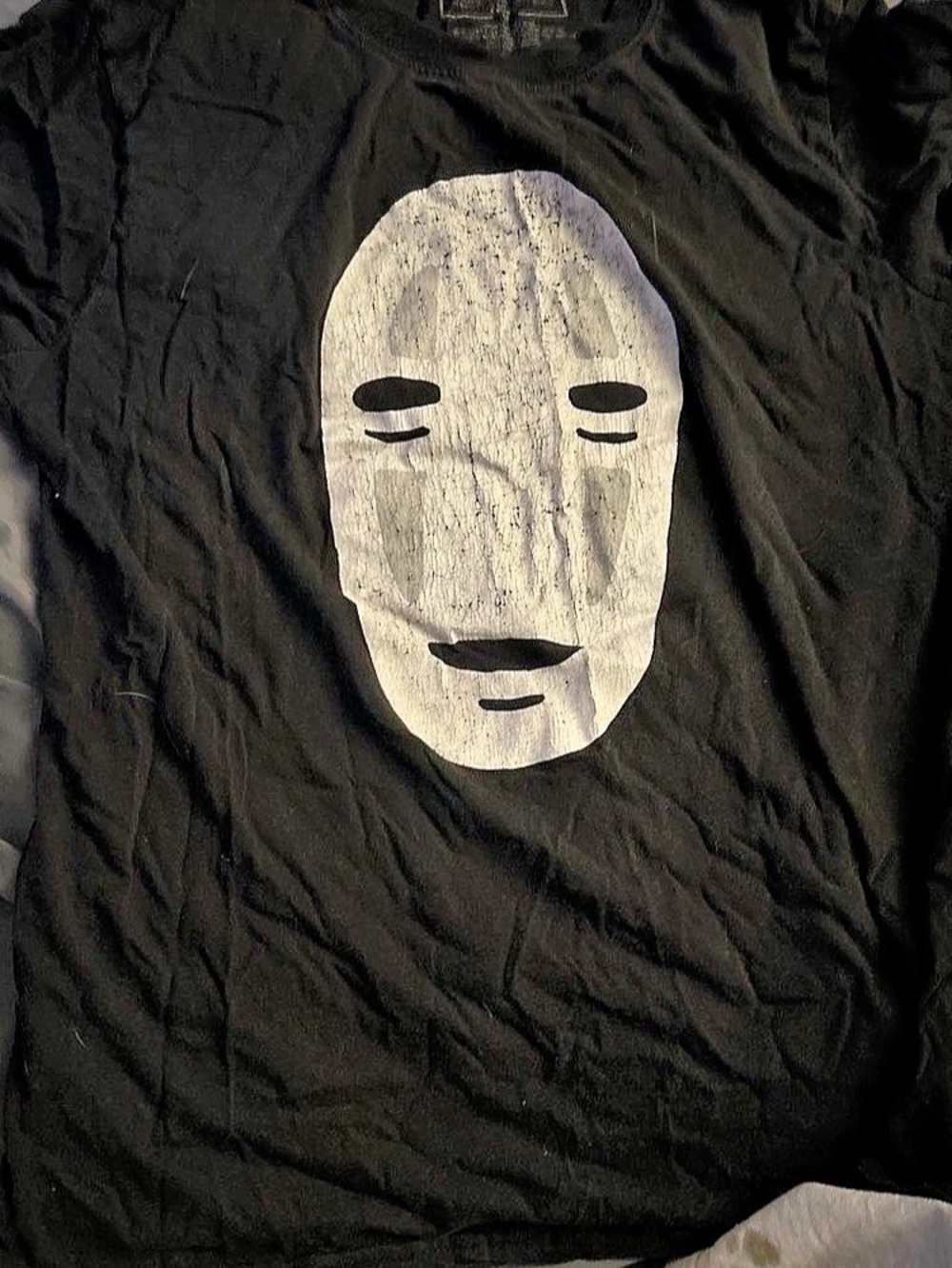 Graphic Short Sleeve Tee in Black & Gray Like New
